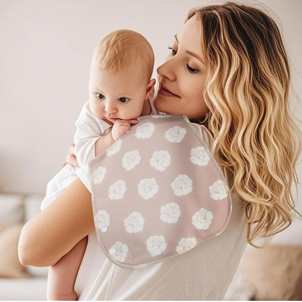 12 Pack Baby Burp Cloths 3 Layers Thicken Cotton Absorbent Soft Spit Up Bibs